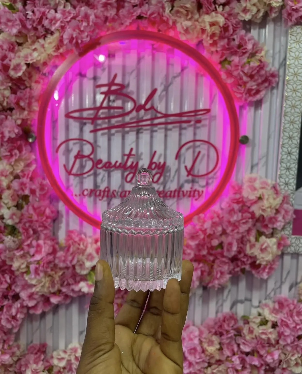 CRYSTAL CANDLE JAR
